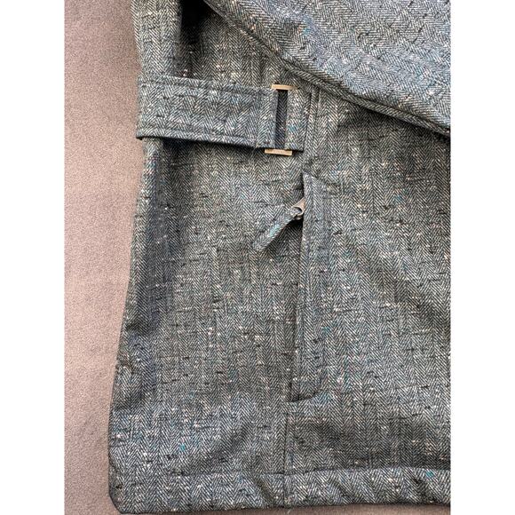 Free Country Full Zip Hooded Jacket, Faux Fur Lined, Teal Pattern Women's 1X - Picture 2 of 9